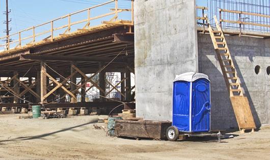 workers' comfort and convenience at the forefront with well-maintained portable toilets